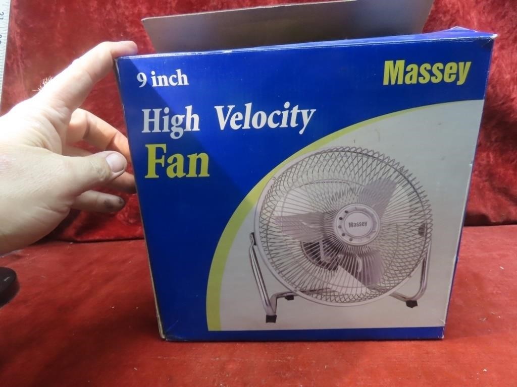 9" High velocity fan. w/fan.