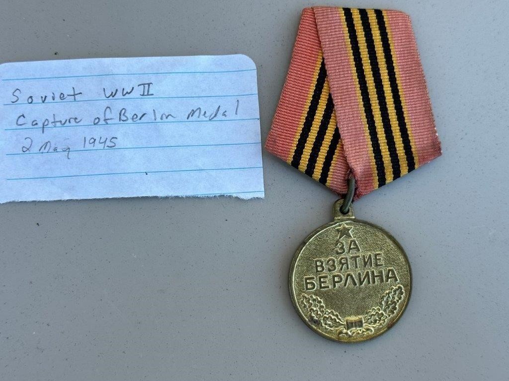 Soviet WW II Capture of Berlin medal 2 May