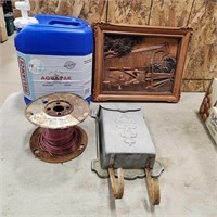 Cast Mailbox, 14 ga wire, water jug, picture