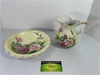 Small Lefton Pitcher and Bowl