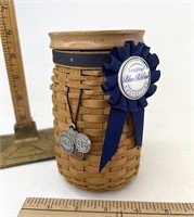 Longaberger Blue ribbon Pride with Protector lid