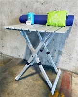 Folding Utility Table, Duffle Bag, Yoga Mat & Hat