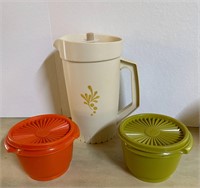 Tupperware Pitches and Lidded Bowls