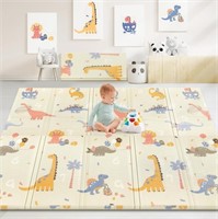 B3238  Baby Floor Play Mat 79 x 71 Dino Track