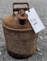 (AG) Vintage Gas Can Measures 18" tall
