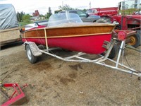 A late 50's or early 60"s 14 ft Lake Craft boat