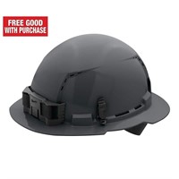 BOLT Gray Class C Brim Hard Hat 4 Point Suspension