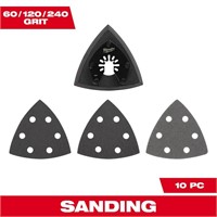 3.5in. Sandpaper Oscillating Sanding Kit -10pc