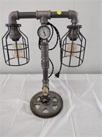 industrial looking custom lamp 21x15