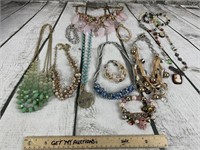 Large Lot of Vintage Necklaces/ Bracelets