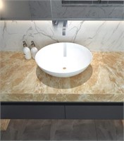 Yellow beige marble contact paper