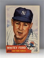 1953 Topps #207 Whitey Ford Yankee HOF Wrinkle