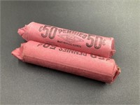 TWO ROLLS OF WHEAT PENNIES