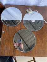Lot of 3 Mirrors For Display Use