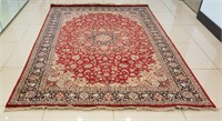 6.2' x8.11' 100% Wool fine quality Esfahan Design