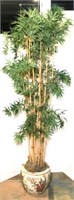 Faux Bamboo Tree in Asian Planter