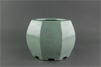 Chinese Geyao Porcelain Water Pot Qianlong Mark