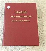 Malone and Allied Families History HB Book