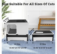 Cat Litter Box with Lid Foldable