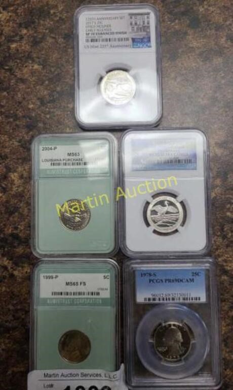Graded Coins (5) Office
