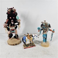 Navajo Kachina Dolls & Painted Horse