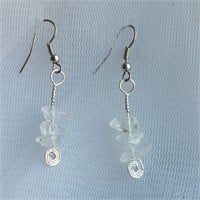 Clear Quartz Gemstone Earrings