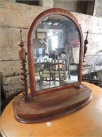Antique Walnut Dresser Mirror