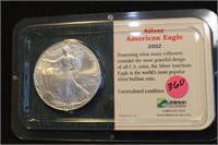 2002 1oz .999 Pure Silver Eagle
