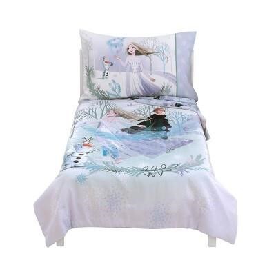 $40  4pc Frozen 2 'Royally Cool' Toddler Bed Set