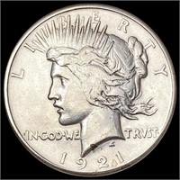 1921 Silver Peace Dollar NEARLY UNCIRCULATED