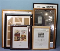 (5) Picture Frames + Mirror