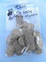 (62) No Date Buffalo Nickels