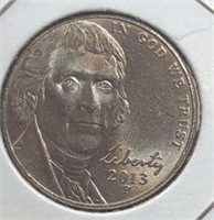 2013 P Jefferson nickel