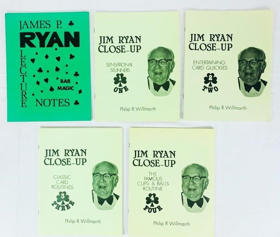 Ryan, Jim - Five autographed booklets