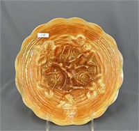Rose Show 9" plate - marigold on custard