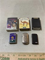 Zippo Lighters and playing cards