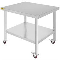 Vevor 30x36x34 Inch Stainless Steel Work Table
