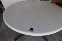 5' Round Folding Lifetime Plastic Table