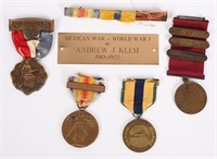 WW1 US NAVY NAMED MEDAL GROUPING MEXICAN SERVICE