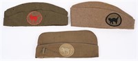 WW1 US ARMY 81ST DIVISION PATCHED OVERSEAS CAP LOT