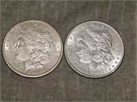 1882 S & 1883 Morgan 90% SILVER Dollars