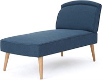 Carisia Mid-Century Modern Fabric Chaise Lounge