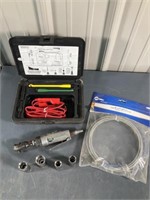 Air  ratchet, sockets, power probe, liner