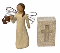 Willow Tree Angel and Cross