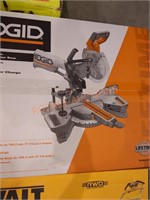 RIDGID 18V 7 1/4" dual bevel sliding miter saw