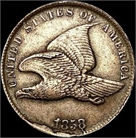 1858 Flying Eagle Cent NEARLY UNCIRCULATED