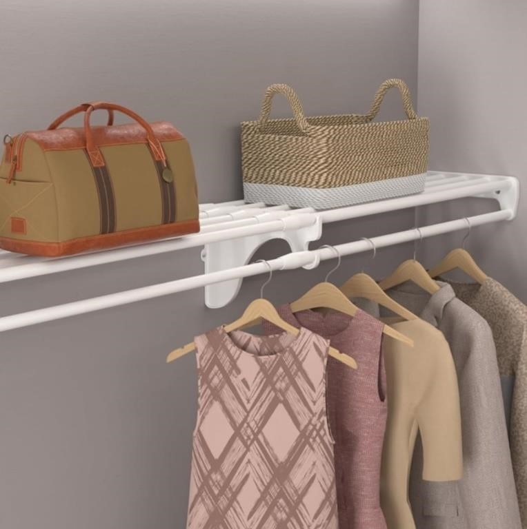 Closet Shelves, Closet Shelf with Hanging Rod,