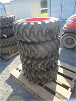 (4) New 10-16.5 Tires/Wheels for Bobcat/Kubota