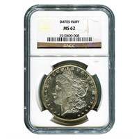 1878-1904 MS60-62 NGC/PCGS Morgan Silver Dollar