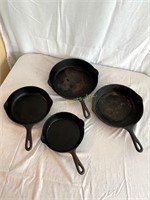 Cast Iron Skillets. 1 Griswold, 2 Wagner Ware